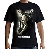 Unbekannt The Walking Dead T-Shirt: Daryl Dixon mit Armbrust (Schwarz) (XL)