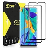 CRXOOX 2 Stück Schutzfolie für Huawei P30 Pro Panzerglas 9H Härte, 3D Full Screen HD Klar Glas Displayschutzfolie, Anti-Kratzen Anti-Fingerabdruck Hüllenfreundlich Folie für P30 Pro Panzerglasfolie