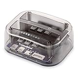 Tccmebius TCC-S866 USB 3.0 zu SATA Doppel Bay Extern Festplatte Dockingstation mit USB 3.0 Hub und Karte lesen für 2.5 3.5 Zoll SATA HDD SSD, Unterstützung von Offline Clone/UASP-Funktionen [8TB × 2]