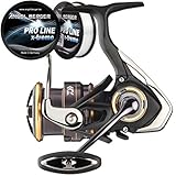 Daiwa Legalis LT Spinrolle Angelrolle gratis Pro Line x-Treme Schnur (3000-CXH)
