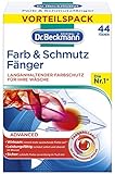 Dr. Beckmann Farb & Schmutzfänger | Langanhaltender Farbschutz | Mit Mikrofaser Und Farbfangmolekülen Für Farbbrillianz (44 Tücher)