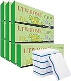 LTWHOME Magic Zwei Seite Wellen Typ Melamine Hochdruck Hohe Temperatur Schwamm 100 x 60 x 25mm(100 Stück)