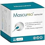 MascuPRO® Fertilität Mann - Fruchtbarkeit + Spermienproduktion - 180 Kapseln - L-Arginin, L-Carnitin, Folsäure - Kinderwunsch Mann Tabletten