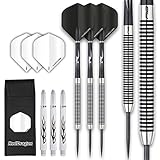 RED DRAGON Pegasus Tungsten Steel DARTPFEILE - 23 Gram - Black Shafts, Black Flights und Case
