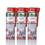 MATHY-BE Benzin System Reiniger, 3 x 250 ml - Benzin Additiv - TÜV geprüft - Brennraum Reiniger - Benzin Zusatz - Einfache Anwendung über den Tank - Kraftstoffadditiv