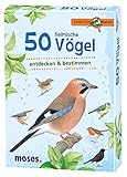 Moses 9715 Expedition Natur - 50 heimische Vögel | Bestimmungskarten im Set | Mit spannenden Quizfragen