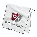 Wilson W/S Caddie Tour Towel Golfhandtücher, Unisex, Erwachsene, Weiß, Einheitsgröße