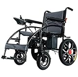 OPRG Elektrischer Rollstuhl Faltbar Leicht Rollstühle Leichtgewicht Mit Bremsen,klapprollstuhl Erwachsene Mit Joystick Faltrollstuhl Elektrisch Reiserollstuhl Drive Medical Transportrollstuhl