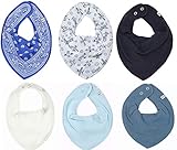Pippi Halstuch 6er Set Baby Jungen Halstücher Dreieckstücher (Flugzeug-Mix)