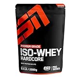 ESN Iso Whey Hardcore Big Pack – 2500g – Vanilla (Classic) – Erstklassiges Proteinpulver reich an essentiellen Aminosäuren (EAAs) und BCAAs – Sehr gut löslich – 83 Portionen – Made in Germany