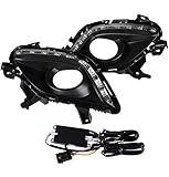Katur Dimmbares LED-Relais, Tagfahrlicht mit Nebelscheinwerfer, wasserdicht, 12 V, für M azda 6 Atenza 2013 2014 2015