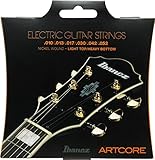 IBANEZ Saitensatz E-Gitarre Artcore Nickel Wound 6-Saiter - für Semi Hollow Bodys/light top heavy bottom 10-52 (IEGS62)