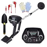 KKmoon Metalldetektor Set Professionell Metallsuchgerät Wasserdichter Suchspule All-Metall und Diskrimination Funktion Höhe Empfindlichkeit Schmuck Schatzsuche Gold Metal Detecting Tool Kit