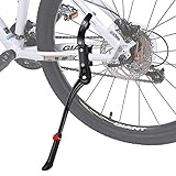 Fahrradständer, DIAOCARE Seitenständer Fahrrad Höhenverstellbar Universal Aluminiumlegierung Fahrrad Ständer für 24-29 Zoll Mountainbike, Rennrad, Fahrräder und Klapprad, mit Rutschfester Gummiständer