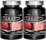 B.P.V - Terox 180 Kapseln Turbo TF-burner. Mit Guarana-Extrakt, Vitamin C, Bitterorangen-Extrakt, L-Carnitin, Grüner Tee-Extrakt