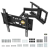 RICOO TV Wandhalterung Schwenkbar Neigbar, (R23-S) Universale TV-Halterung für 31-65 Zoll (bis zu 95-Kg, Max-VESA 400x400 mm) Flach Curved-Bildschirm Flachbild-Fernseher