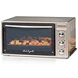 ROMMELSBACHER Back & Grill Ofen BG 1650 - 40 Liter Backraum, Temperatur von 60 - 250 °C, 4 Heizarten inkl. Umluft und Grill, Innenbeleuchtung, versenkbare Knebel, Zeitschaltuhr, 1650 Watt