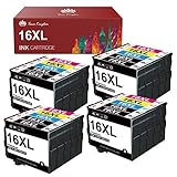 Toner Kingdom 16XL Druckerpatronen Ersatz für Epson 16XL für Epson Workforce WF-2760 WF-2630 WF-2660 WF-2510 WF-2530 WF-2520 WF-2540 WF-2750 WF-2650 WF-2010 (8 Schwarz, 4 Cyan, 4 Magenta, 4 Gelb)