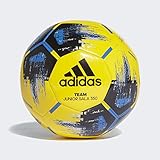 adidas Men's Team JS350 Soccer Ball, Yellow/Black/Blue/Silver met, FUTS