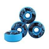Alomejor 4 Stücke/Set Skateboard Räder Outdoor Classic 52mm x 30mm PU Cruiser Longboard Skateboard Ersatzradsatz(Blau)