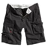 Surplus Raw Vintage Herren Cargo Trooper Shorts, Schwarz, 3XL