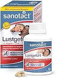 sanotact Lustgefühl • 92 Maca Kapseln mit L-Arginin + Chili • Zur Anregung der Libido Frauen & Männer • Maca Tabletten hochdosiert mit Vitamin B6 & B12