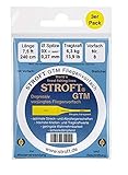Stroft GTM Fliegenvorfach Nr. 8 * 240cm/7,5ft - 0,27mm/0X - 3er Pack