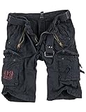 Surplus Raw Vintage Royal Shorts, Royalblack, 3XL