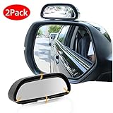 Linkstyle 2 Stück Toter Winkel Spiegel Auto, Wasserdichter HD Blind Spot Spiegel, Premium Einstellbar 360° Weitwinkel Seite Rückspiegel für Universellen Auto SUV RV Fahrzeugen Motorrad