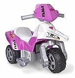 FEBER Famosa 800009608 Sweety - Motorrad mit 3 Rädern für Kinder von 3 bis 7 Jahren, 6V, pink