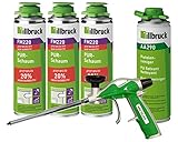 illbruck Profi Set 3x FM220 Montageschaum á 500ml Dosen + illbruck AA290 Reiniger + illbruck AA270 Pro+ Schaumpistole