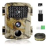 innislink Wildkamera, 1080P 12MP Jagdkamera mit Infrarot Nachtsicht Bewegungsmelder, HD Wildlife Camera mit SD-Karte IP66 Wasserdichter Überwachungskamera für Wildtierüberwachung Jagd Hausüberwachung