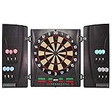 Best Sporting elektronische Dartscheibe Wembley Kabinett, Turnier LED Dartboard mit Netzteil und Dartpfeilen (Dartscheibe mit Spielen Shanghai Gold Hunt UVM.)