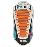Easy laces Schnürsenkel Silicone, EAS210OR, Orange (Orange 210), One Size