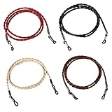 Hifot Brillenband Leder 8 Stück, geflochtenem PU Leder Kette für Lesebrille & Sonnenbrille Strap, Brillenschnur Brillenkette Brillenkordel
