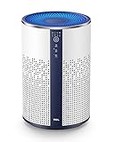 TCL Luftreiniger mit HEPA Filter 99,97% Filterleistung gegen Staub Pollen Rauch für Allergiker und Raucher, Air Purifier Metall Design mit Nachtlicht, Schlafmodus, Lock Set und Timing Funktion