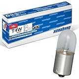 10x T4W XENOHYPE Premium BA9s 12 V 4 Watt Glassockellampe