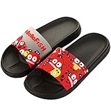 Acfoda Sommer Home Slippers Herren Leicht Eva Badelatschen Weiche rutschfest Dusch Badeschuhe Slide Badeschlappen Pantolette Indoor Hausschuhe Outdoor Strand Schuhe Schwarz 43/44