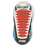 Easy laces Schnürsenkel Silicone, EAS210R, Rot (Red 210), One Size