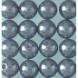 efco – Wachs Perlen, Kunststoff, Rauch blau, 8 mm Durchmesser, 32-teilig,