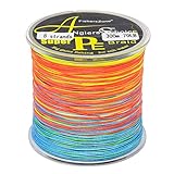 8-fach geflochtene Angelschnur 300 m Multi-color. Japan PE braided line in verschiedenen Stärken 70lbs