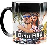 MoonWorks® Zaubertasse mit Foto Farbwechsel personalisierte Foto-Tasse 2 Seiten unisize