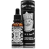 Charlemagne Bartöl - TESTSIEGER - 100% Vegan Bartöl Vanille Tabak Duft - Bart Öl Made in Germany Bartöl Herren - natürliches Bartpflege Öl regt das Bart Wachstum an - Bartpflege Männer Beard Oil Vegan