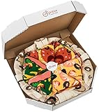 Rainbow Socks - Damen Herren - Pizza Socken Box Meeresfrüchte Pepperoni Italienische - 4 Paar - Größen 36-40
