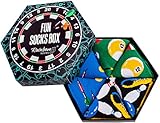 Rainbow Socks - Damen Herren Fun Socks Box Geschenk - 3 Paar - Billard Bowling Dart - Größen 41-46