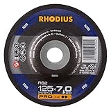 RHODIUS Schruppscheiben Stahl RS2 Made in Germany Ø 125 mm für Winkelschleifer 25 Stück