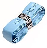 Karakal, Griffband / Griff-Tape, selbstklebend, für Badminton / Squash / Tennis / Hockey / Curling, Polyurethan, ausgezeichnete Griffigkeit, Schläger-Griff, B008I3RA40, Blau - Blau, 6 Grips