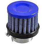 sourcing map 25mm 1' Unviersal Auto Luft-Ansaugfilter Ansaugfilter Luftfilter blau