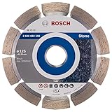 Bosch Professional Diamanttrennscheibe Standard für Stone (für Stein, 125 x 22,23 x 1,6 x 10 mm, Zubehör Winkelschleifer)