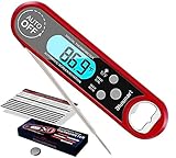 Blusmart Digital Fleischthermometer Instant Read Grillthermometer Küchenthermometer, IPX7 Wasserdicht und LCD Bildschirm, Bratenthermometer Haushalts